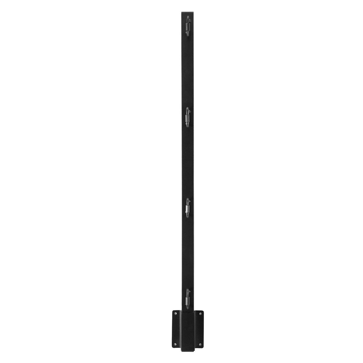 Fence Post Extender, 12 Packs 32.1 in Barbed Wire Arm, Sturdy Steel Fence Height Extender, Flat or Surface Mounted Barbed Wire Extension Arms, Protect Privacy and Prevent Pets Jumping Off