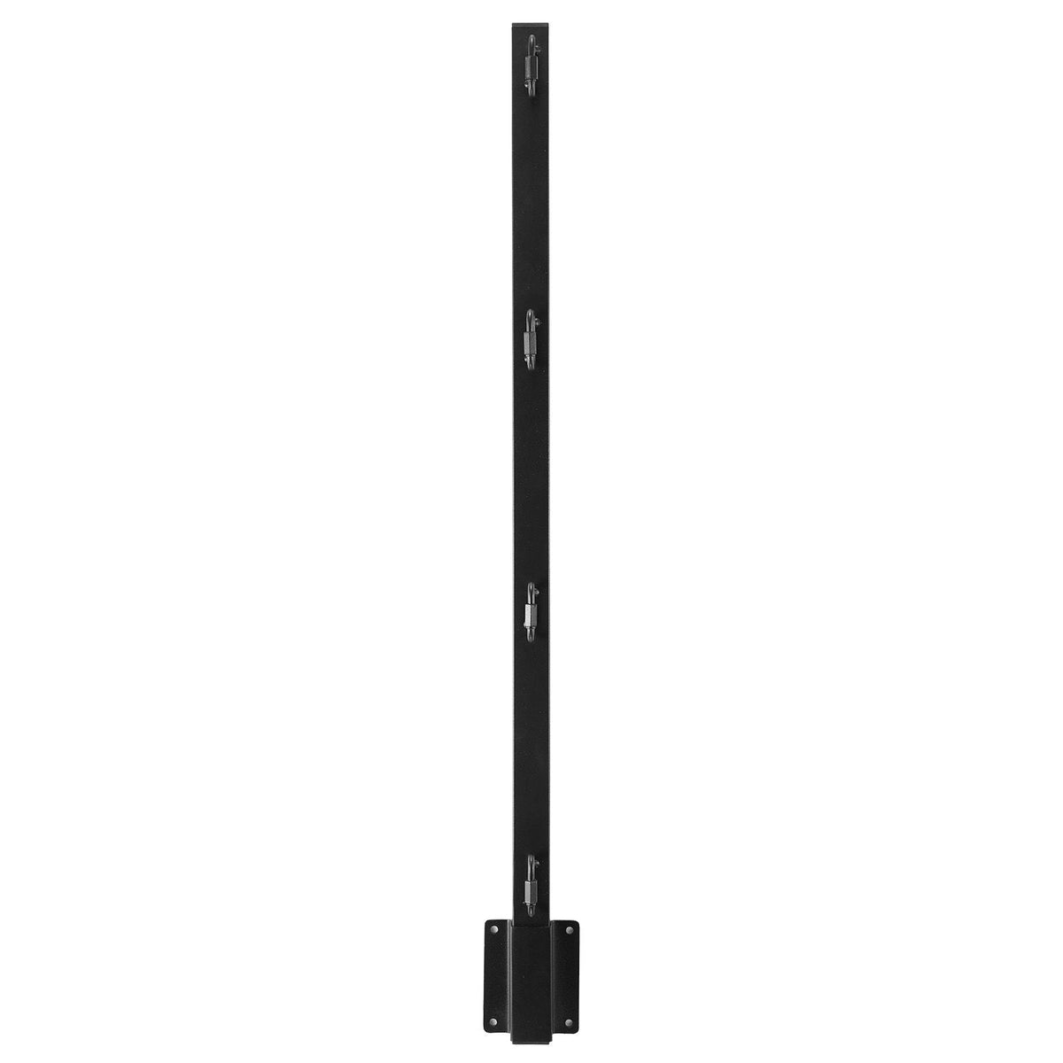 Fence Post Extender, 12 Packs 32.1 in Barbed Wire Arm, Sturdy Steel Fence Height Extender, Flat or Surface Mounted Barbed Wire Extension Arms, Protect Privacy and Prevent Pets Jumping Off