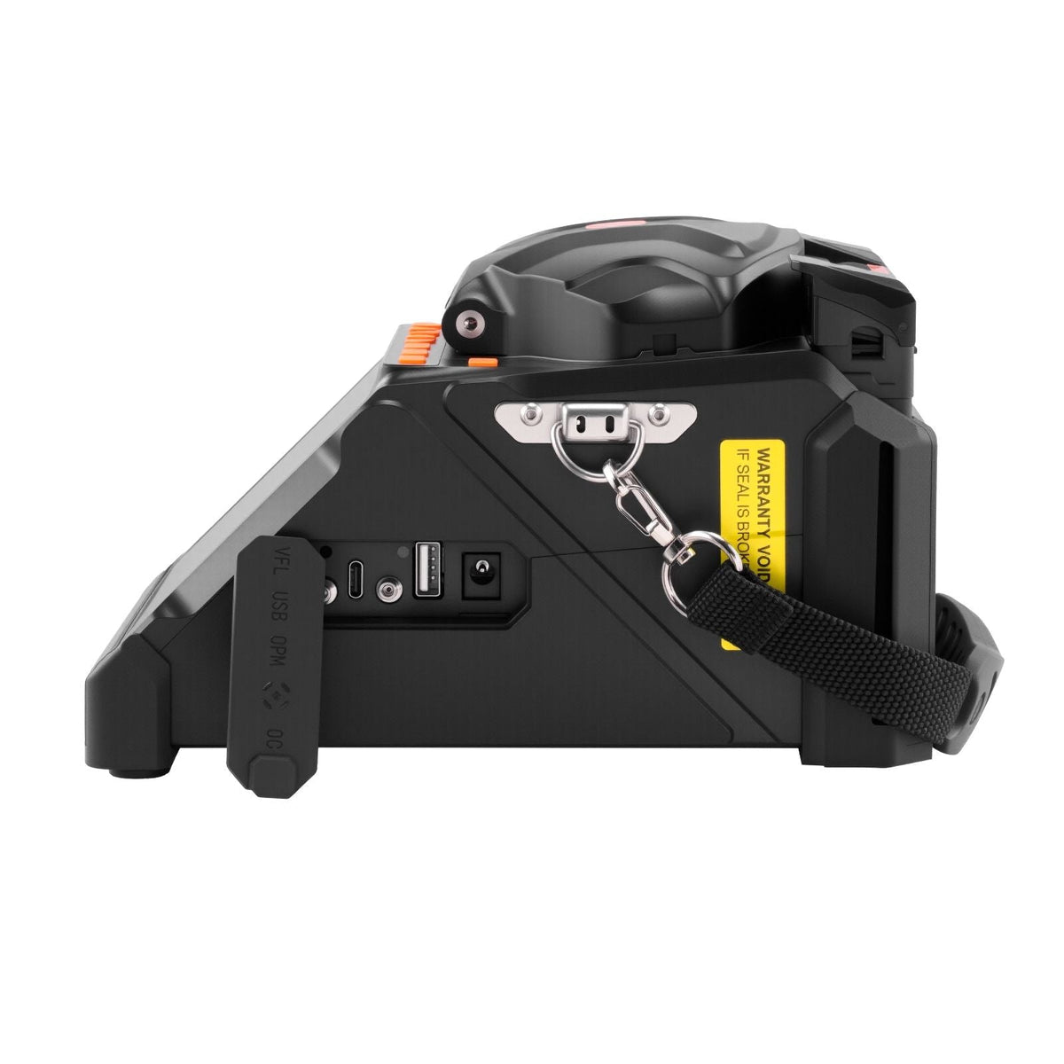 Fiber Fusion Splicer 6 Motors, Core & Clad Alignment Fibers Optic Splicer with 6s Fast Splicing and 13s Heating, 5" LCD Screen, 3 in 1 Fiber Holder, 7800mAh Battery for SM MM DS NZDS Fibers