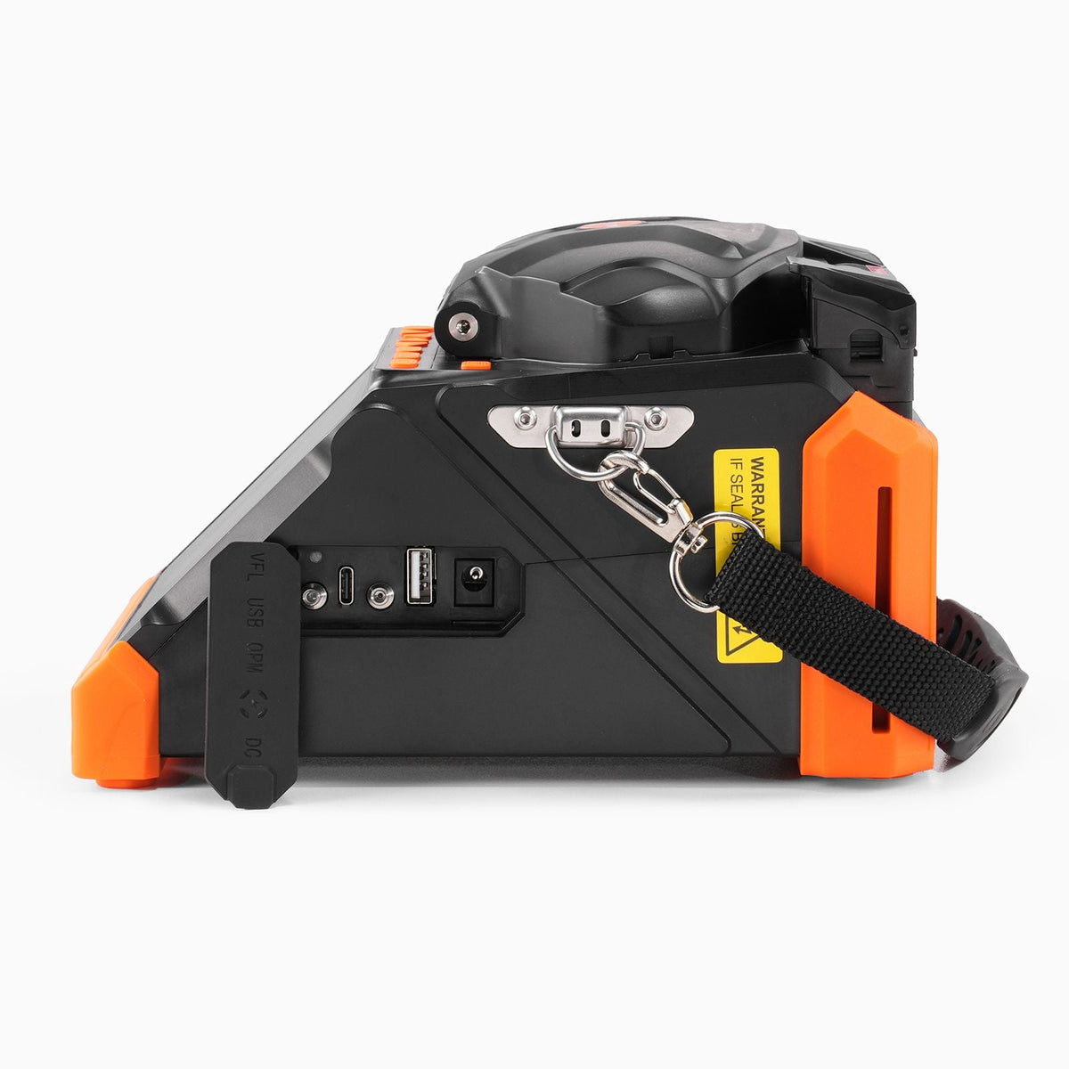Fiber Fusion Splicer 6 Motors, Core & Clad Alignment Fibers Optic Splicer with 6s Fast Splicing and 13s Heating, 5" Touch Screen, 3 in 1 Fiber Holder, 7800mAh Battery for SM MM DS NZDS Fibers