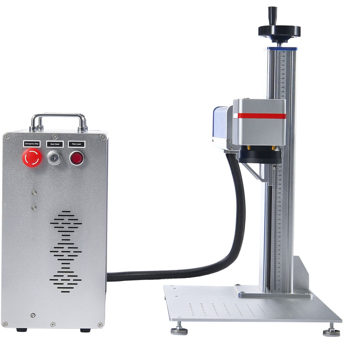 Fiber Laser Marking Machine, 30W Compatible with LightBurn, Fiber Laser Engraving Marking Machine with 5.9" x 5.9" Working Area, Solid State Fiber Laser Engraver for Aluminum Steel Jewelry Gold