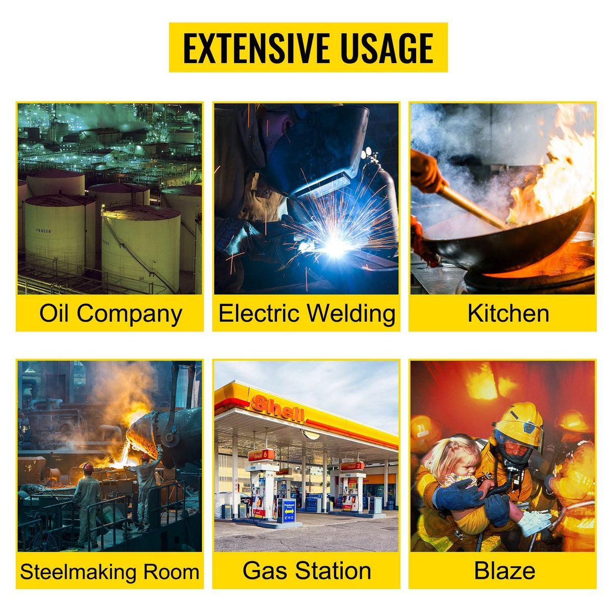 Fire Blankets, 2 Pack Welding Blankets, 6\' x 10\' Fire Suppression Blanket, 1022 Fahrenheit Flame Retardant Blanket, Fiberglass Fire Retardant Blanket with 8 Brass Gromme