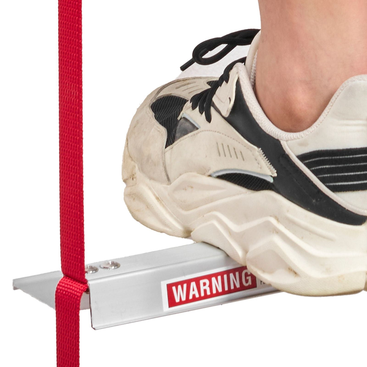 Fire Escape Ladder, 3-Story 25FT Retractable Emergency Fire Ladder, Lightweight Aluminum Alloy Safety Escape Ladders with Sturdy Polyester Strap, Anti-Slip Rung & Wide Steps, 1000LBS Max Loading