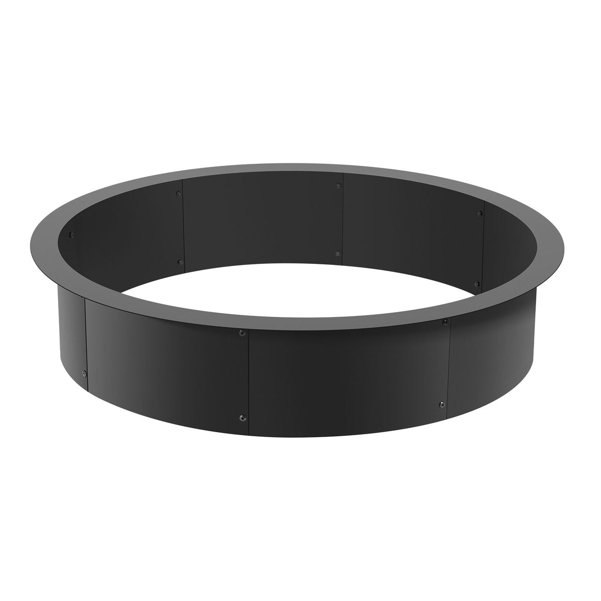 Fire Pit Ring, 40-Inch Outer/36-Inch Inner Diameter, 8.5inch Height Fire Pit Insert, Heavy Duty Carbon Steel Liner DIY Campfire Ring above or In-Ground, for Outdoor Camping, Bonfires