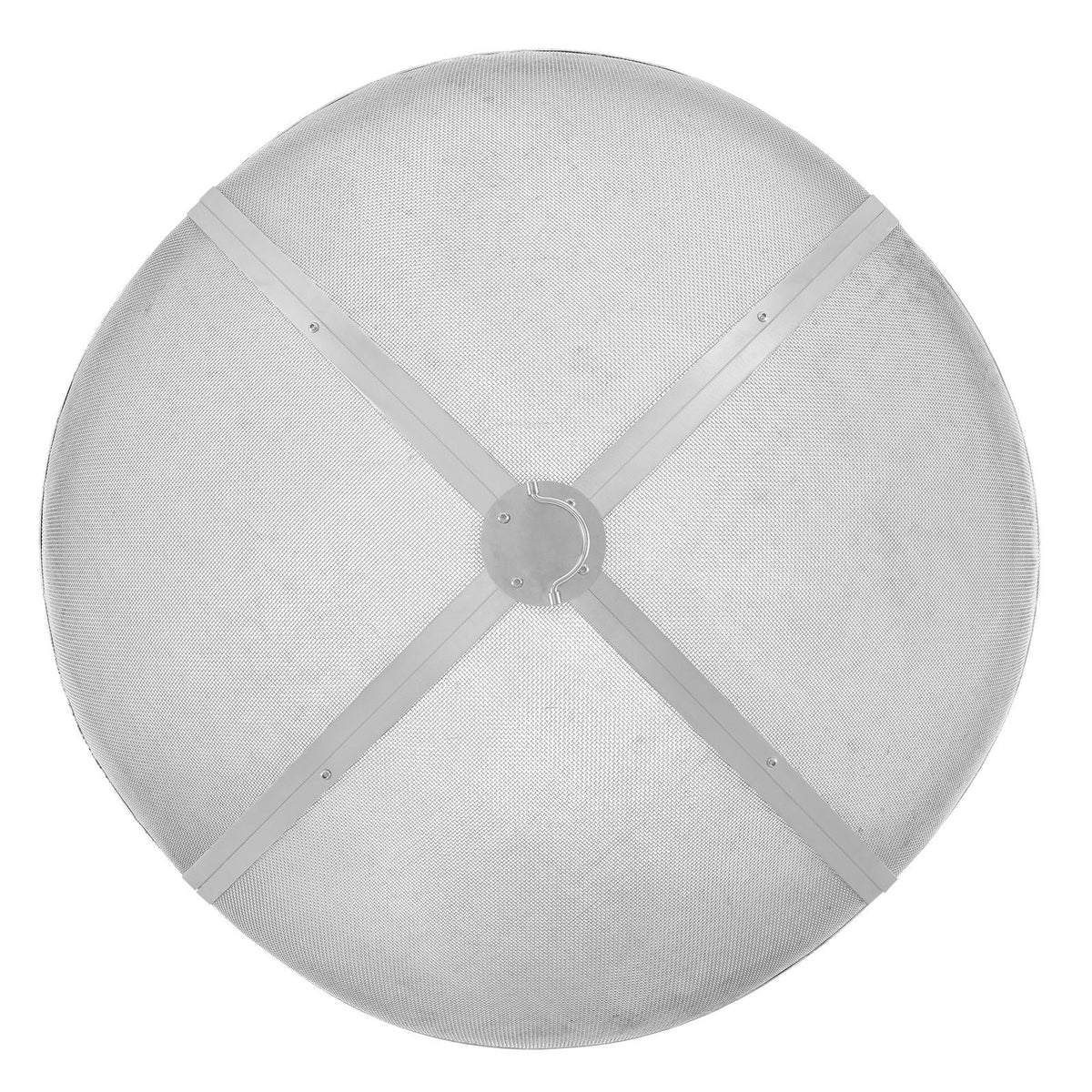 Fire Pit Spark Screen Round 30", Reinforced Heavy Duty Steel Metal Cover, Outdoor Firepit Lid, Easy-Opening Top Screen Covers Round with Ring Handle for Outdoor Patio Fire Pits Backyard
