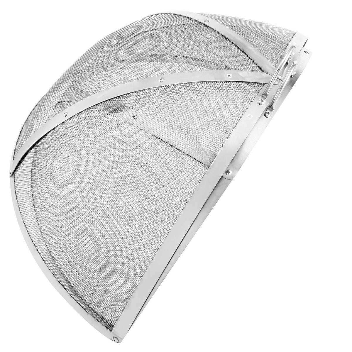 Firepit Spark Screen Lid, 36" Diameter, Outdoor Firepit Ring Cover Round Accessories, Fire Pit Metal Cover, Easy-Opening Stainless Steel Fire Ring Covers for Outdoor Patio Fire Pits Backyard