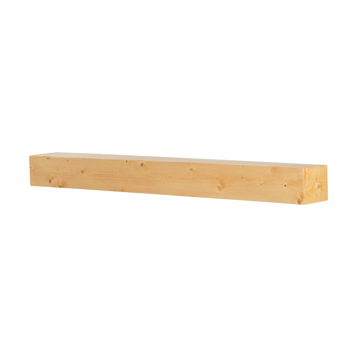 Fireplace Mantel, 60" x 8" x 6", 50 lbs Weight Capacity, Natural Wood Mantel for Over Fireplace, Wall Mounted Floating Farmhouse Shelf, Handcrafted Wood Mantel for Wall Decor, Rustic Natural