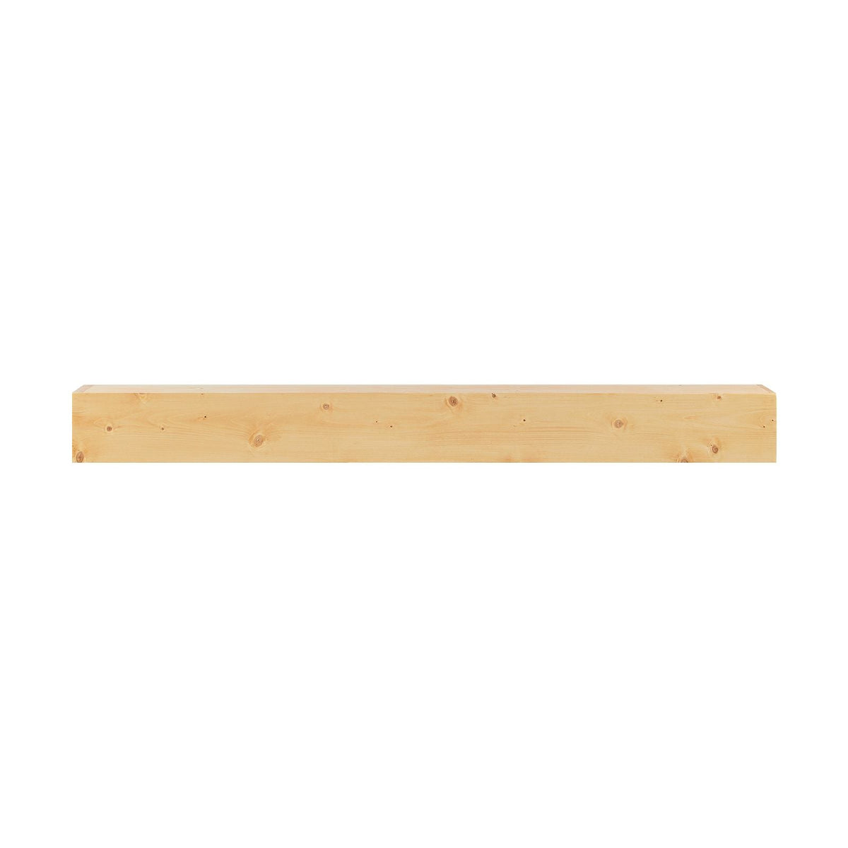 Fireplace Mantel, 60" x 8" x 6", 50 lbs Weight Capacity, Natural Wood Mantel for Over Fireplace, Wall Mounted Floating Farmhouse Shelf, Handcrafted Wood Mantel for Wall Decor, Rustic Natural