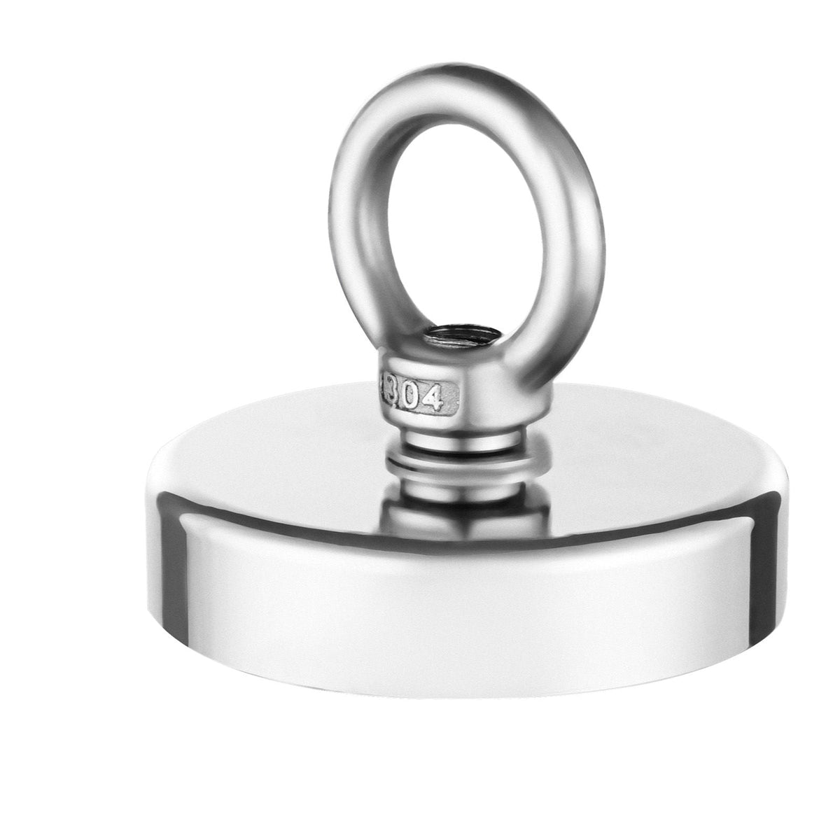 Fishing Magnet, 700 LBS/318 Kg Pulling Force Super Strong Neodymium Fishing Magnet, Rare Earth Magnet with Handle Diameter 2.36 in/60 mm for Retrieving in River, Magnetic Fishing, Heavy Hanging