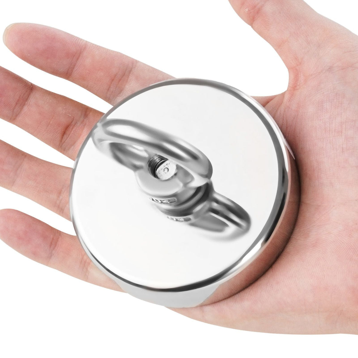 Fishing Magnet, 700 LBS/318 Kg Pulling Force Super Strong Neodymium Fishing Magnet, Rare Earth Magnet with Handle Diameter 2.36 in/60 mm for Retrieving in River, Magnetic Fishing, Heavy Hanging