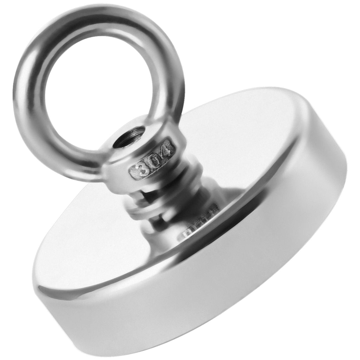 Fishing Magnet, 700 LBS/318 Kg Pulling Force Super Strong Neodymium Fishing Magnet, Rare Earth Magnet with Handle Diameter 2.36 in/60 mm for Retrieving in River, Magnetic Fishing, Heavy Hanging
