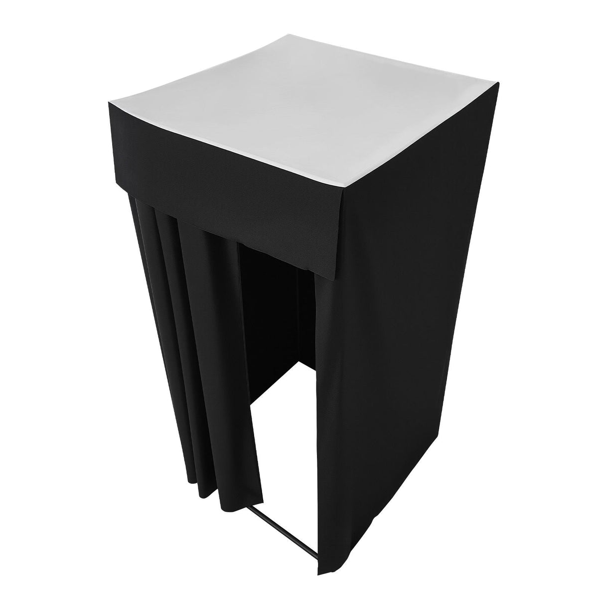 Fitting Room, Portable Dressing Room with Thick Polyester Curtains, Privacy Space with Shading Curtain and a Hook, for Boutique, Mall, Tailor's Store & Outdoor Activity 39 x 39 x 78 in (Black)