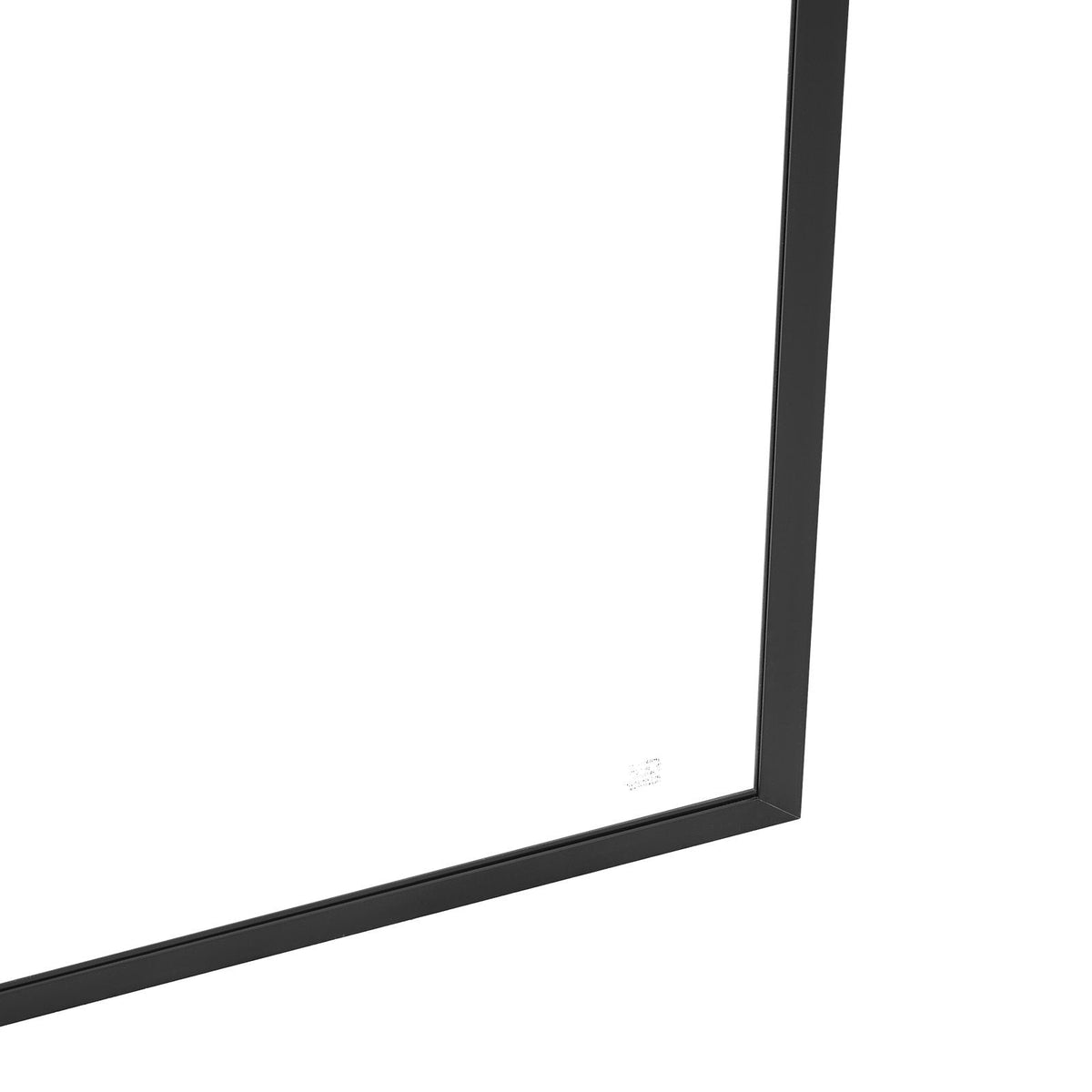 Fixed Glass Shower Panel, 34 x 73.6 in Full-Framed Fixed Shower Screen, 5/16 in Thick Clear Tempered Glass Door with Bottom Seal Strip and Hardware, Easy to Clean, for Bathroom, Matte Black