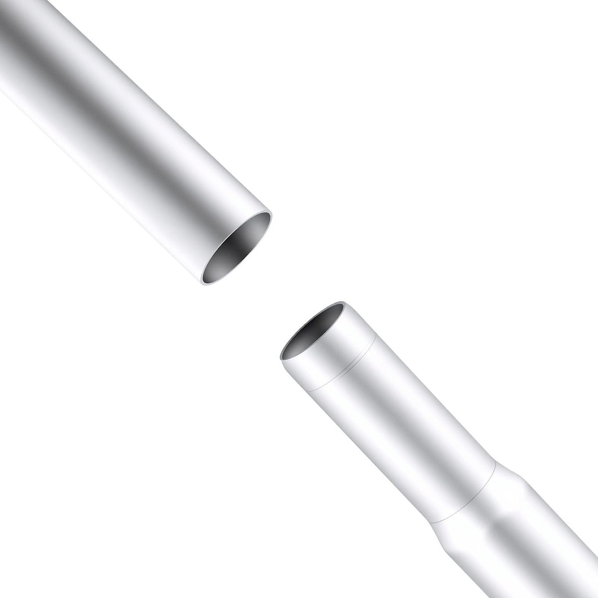 Flag Pole, 25ft Heavy Duty Sectional Flagpole Kit for Outside House In Ground, Extra Thick Outdoor Aluminum Flagpole Kit with 3x5 American Flag for Yard, Residential or Commercial Use, Silver