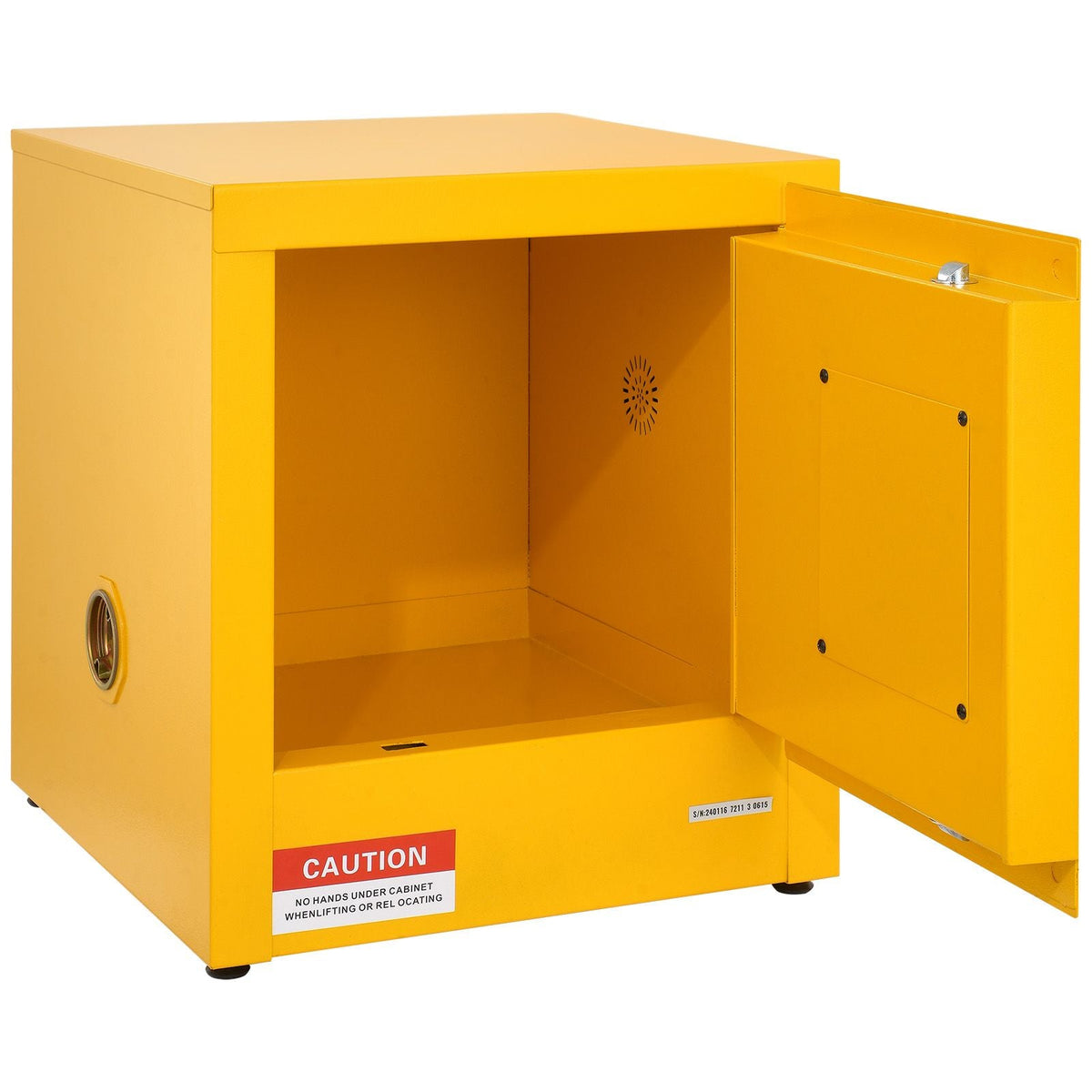 Flammable Cabinet 16.9" x 16.9" x 18.2", Galvanized Steel Safety Cabinet, Adjustable Shelf Flammable Storage Cabinet, for Commercial Industrial and Home Use