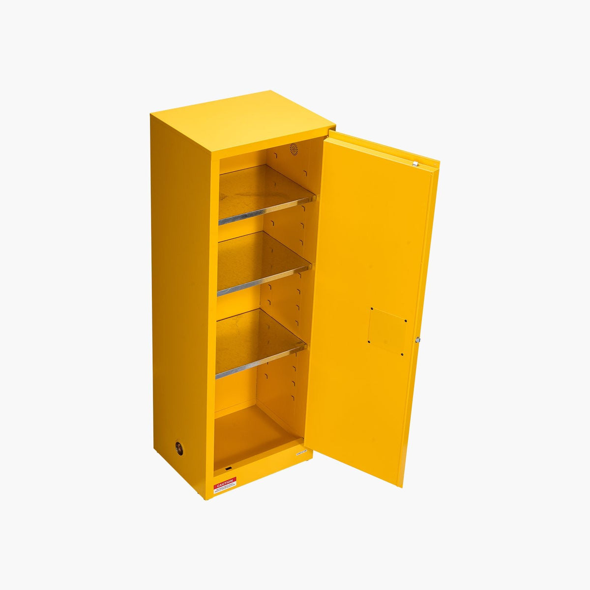 Flammable Cabinet, 23.2 x 18.1 x 65.0 inch, 23 Gallon Flammable Storage Cabinet with Adjustable Shelf, Cold-Rolled and Galvanized Steel Fire Cabinets, for Commercial Industrial Home Use, Yellow
