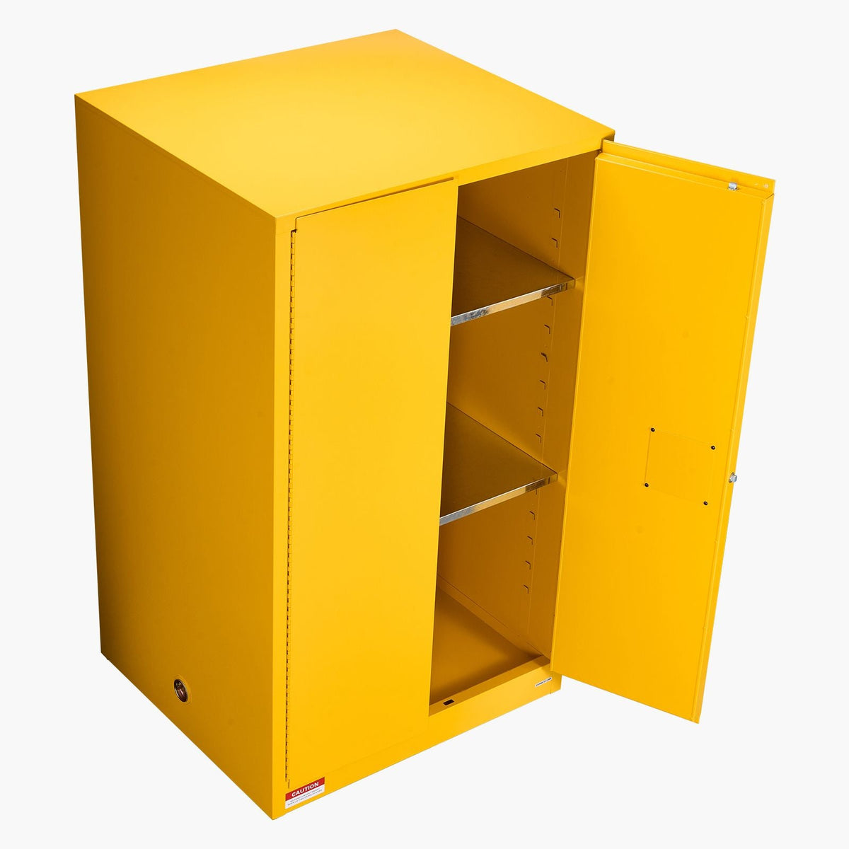 Flammable Cabinet, 37.9 x 34.0 x 65.0 Inch, 65 Gallon Flammable Storage Cabinet with Adjustable Shelf, Cold-Rolled and Galvanized Steel Fire Cabinets, for Commercial Industrial Home Use, Yellow