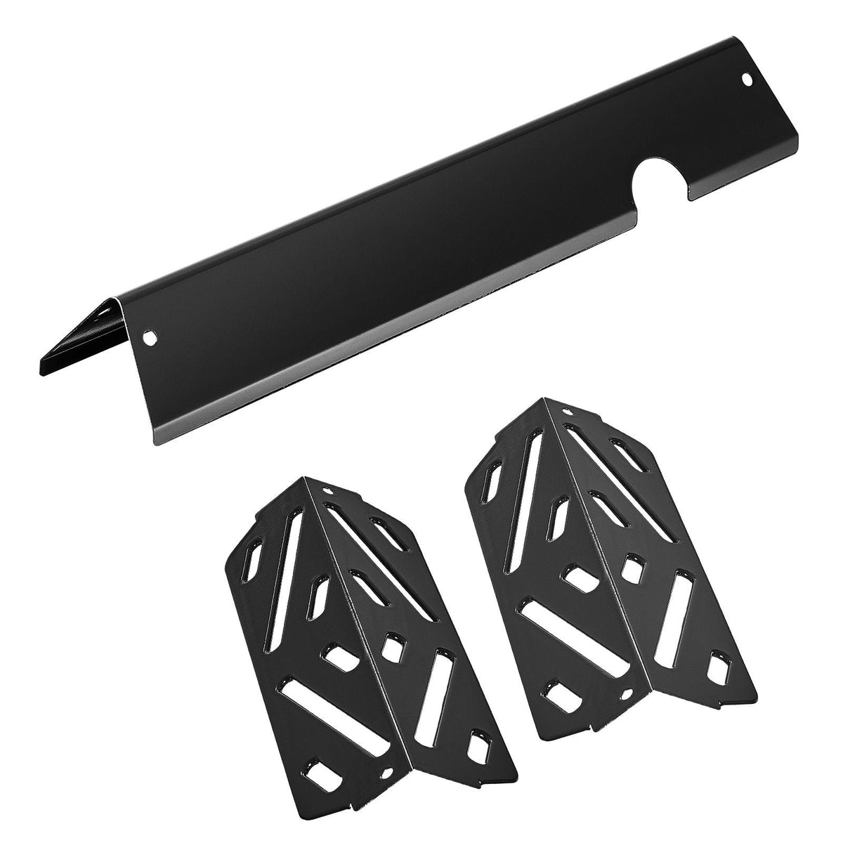 Flavorizer Bars and Heat Deflectors, 17 in Grill Replacement Part, for Weber Genesis ll 310 315 335 340, E/S 325s, ES/SX 325s, E/S 335, EX/SX/EPX-335 Grills, Porcelain-enameled Steel, 8 Pack