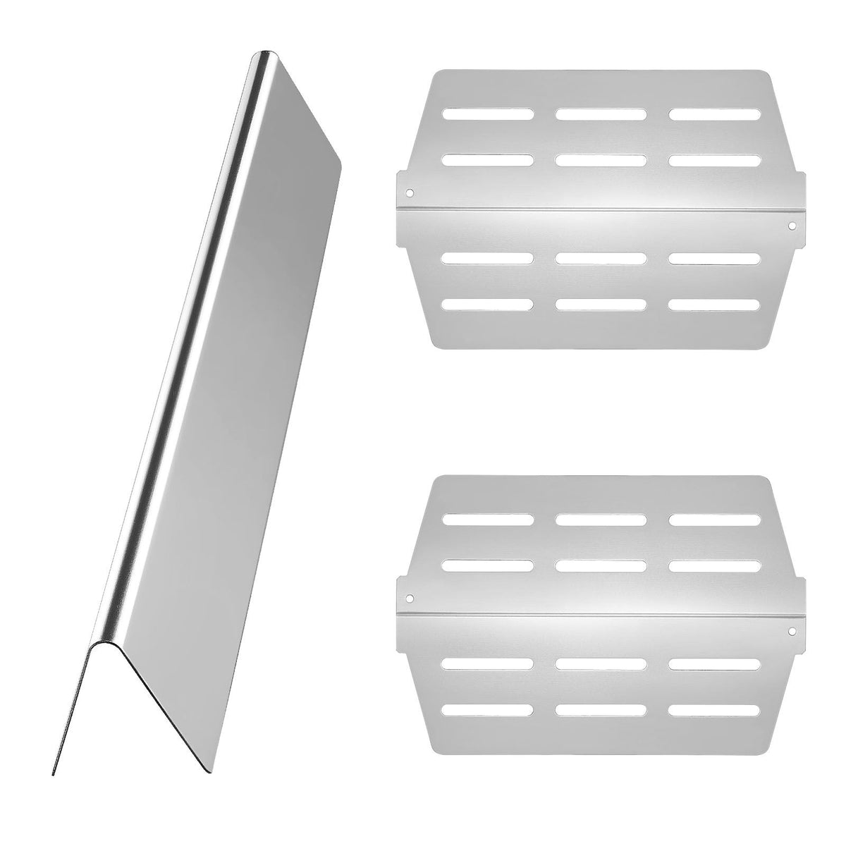 Flavorizer Bars and Heat Deflectors, 17 inch Grill Replacement Part, for Weber Genesis 300 Series Grills, Including E310 E320 E330 S310 S320 S330, Stainless Steel Thicker Heat Plate, 7 Pack