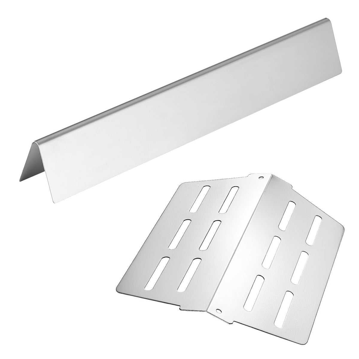 Flavorizer Bars and Heat Deflectors, 17 inch Grill Replacement Part, for Weber Genesis 300 Series Grills, Including E310 E320 E330 S310 S320 S330, Stainless Steel Thicker Heat Plate, 7 Pack