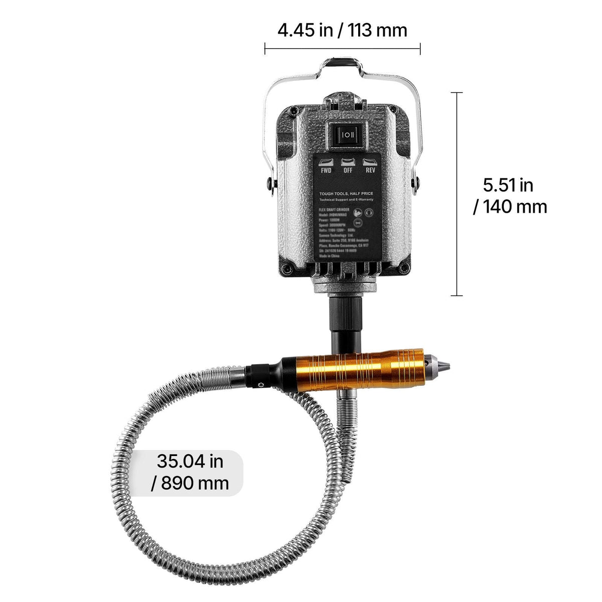 Flex Shaft Grinder, 1000W 30,000RPM Electric Flex Shaft Rotary Tool Carver, Multi-functional Hanging Grinding Machine with 31PCS Accessories & Foot Pedal for Carving Buffing Drilling Polishing