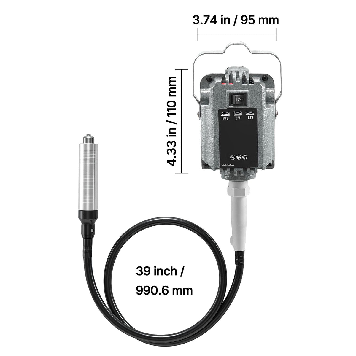 Flex Shaft Grinder, 125W 18000RPM Electric Flex Shaft Rotary Tool, Foot-Pedal Control Hanging Carver Grinder with 112PCS Accessory Kit for Sanding Buffing Polishing Cutting