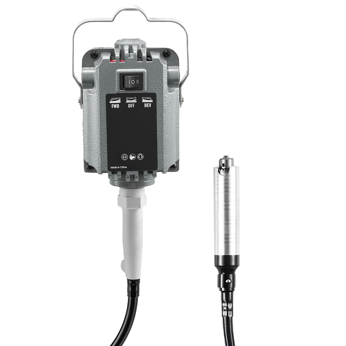 Flex Shaft Grinder, 125W 18000RPM Electric Flex Shaft Rotary Tool, Foot-Pedal Control Hanging Carver Grinder with 112PCS Accessory Kit for Sanding Buffing Polishing Cutting