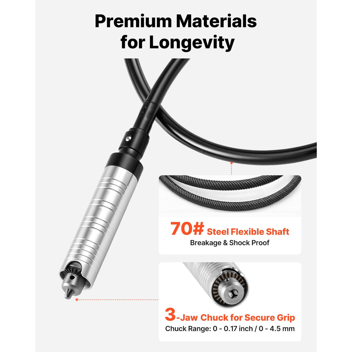 Flex Shaft Grinder, 150W 23000RPM Electric Flex Shaft Rotary Tool, Foot-Pedal Control Hanging Carver Grinder with 112PCS Accessory Kit for Sanding Buffing Polishing Cutting