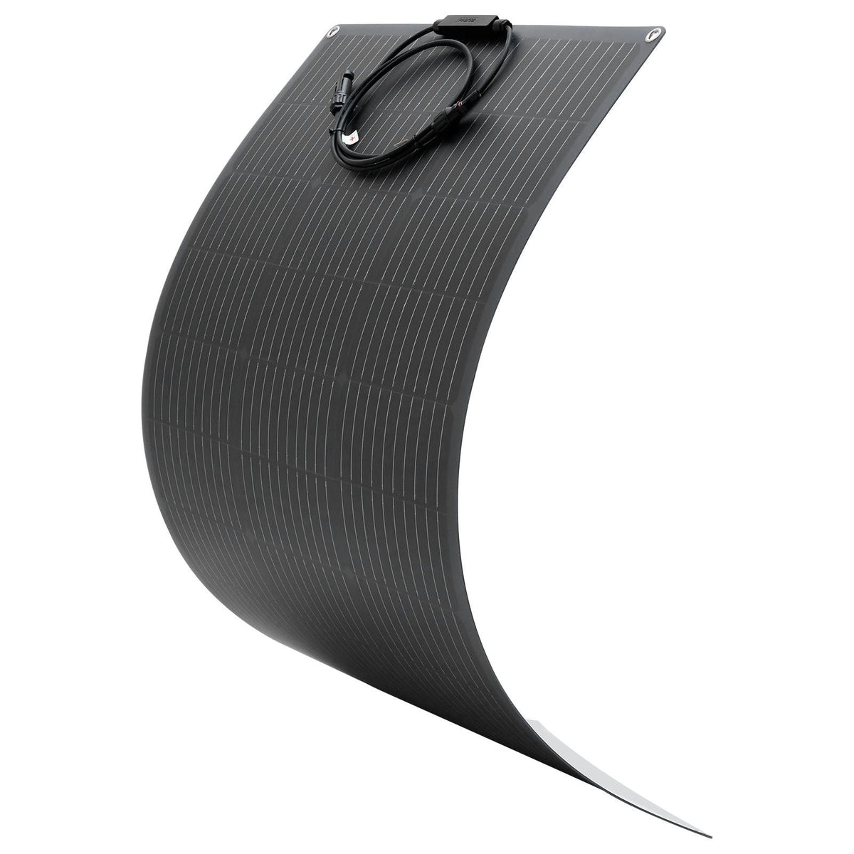 Flexible Solar Panel, 100W Semi-Flexible Bendable Monocrystalline Solar Panel, 23% Efficiency Mono Off-Grid Charger with MC4 Output, IP67 Waterproof for Marine RV Car Cabin Curved Surfaces
