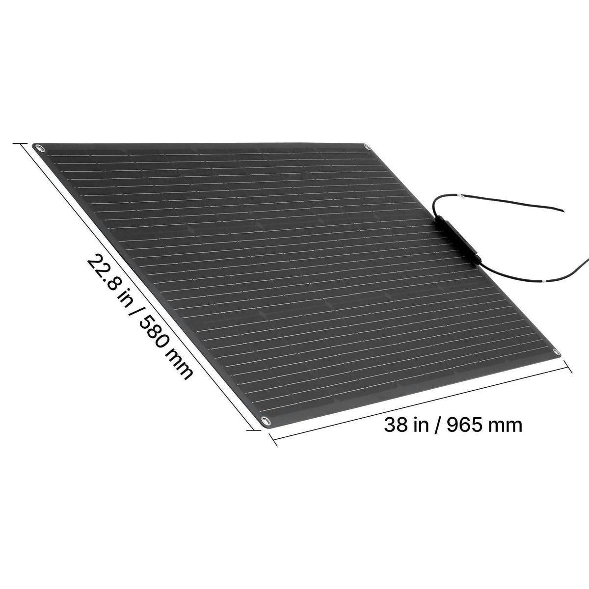 Flexible Solar Panel, 100W Semi-Flexible Bendable Monocrystalline Solar Panel, 23% Efficiency Mono Off-Grid Charger with MC4 Output, IP67 Waterproof for Marine RV Car Cabin Curved Surfaces