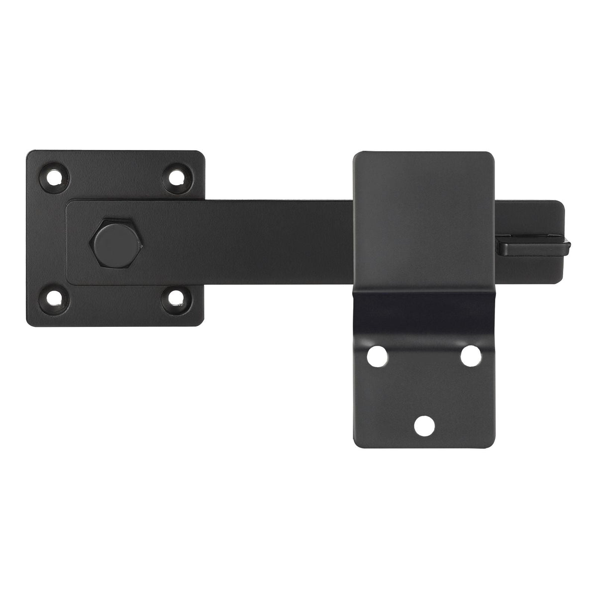Flip Gate Latch, Metal Heavy Duty Gate Latches, Flip Latch Hardware with High Hardness, 360° Rotating Latches, Matte Powder Coating Finish, Ideal for Fence, Garage, Pool, Garden, Black