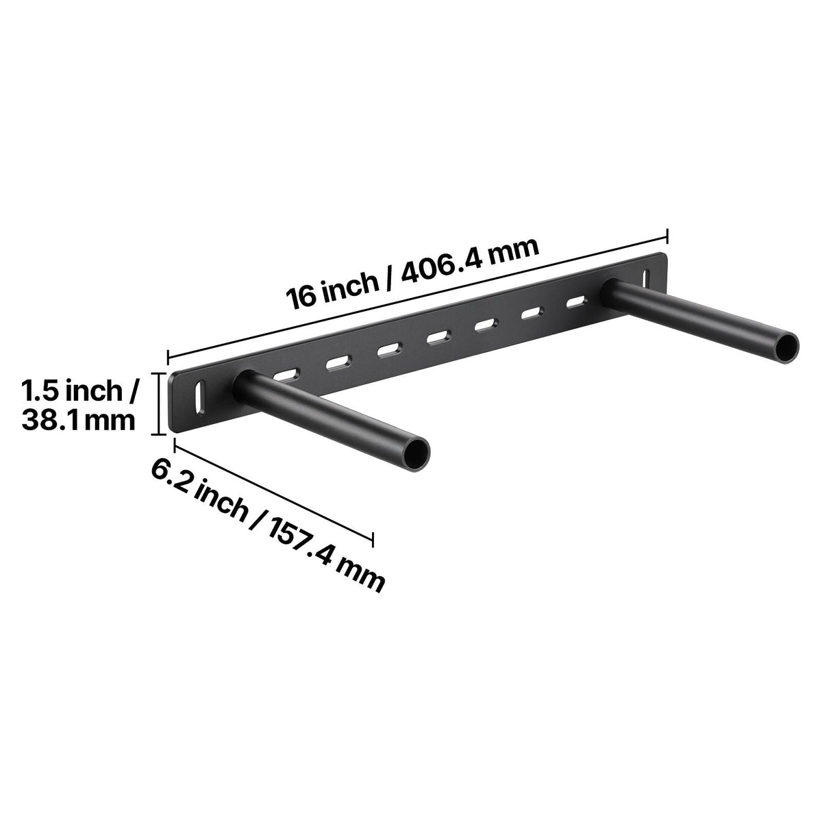 Floating Shelf Brackets 2 Pcs, 150 lbs/68 kg Weight Capacity, 16x6.2x1.5 inch / 406.4x157.4x38.1 mm, Heavy Duty Hidden Shelf Brackets Support, Wall Mounting Invisible Floating Shelves Bracket