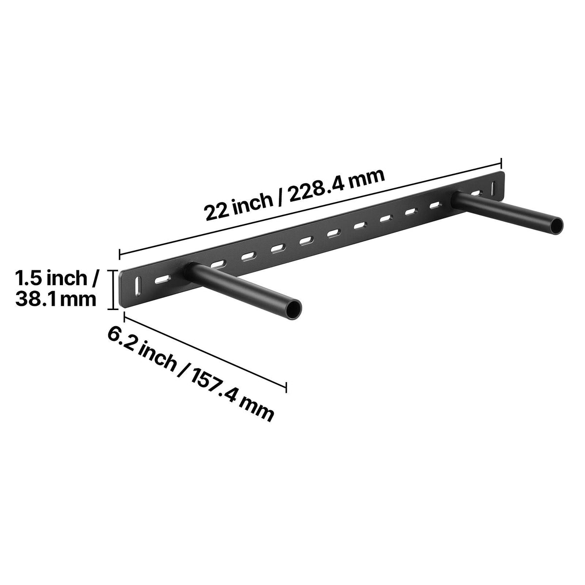 Floating Shelf Brackets 2 Pcs, 150 lbs/68 kg Weight Capacity, 22x6.2x1.5 inch / 558.4x157.4x38.1 mm, Heavy Duty Hidden Shelf Brackets Support, Wall Mounting Invisible Floating Shelves Bracket
