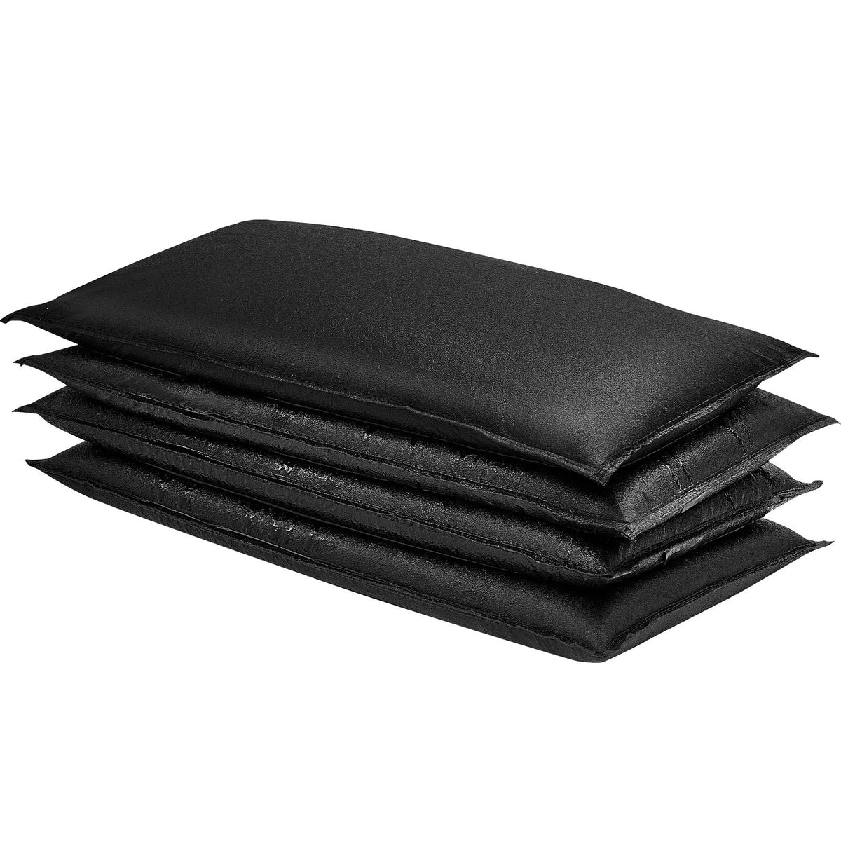 Flood Barrier, 10 Pack, 1.4 x 2.7 ft Flood Bags with Bucket, Reusable Water Absorbent Barrier Activated by Water, Sandless Sandbags Blockage, Flooding Prevention Bags for Door, Basement, Garage