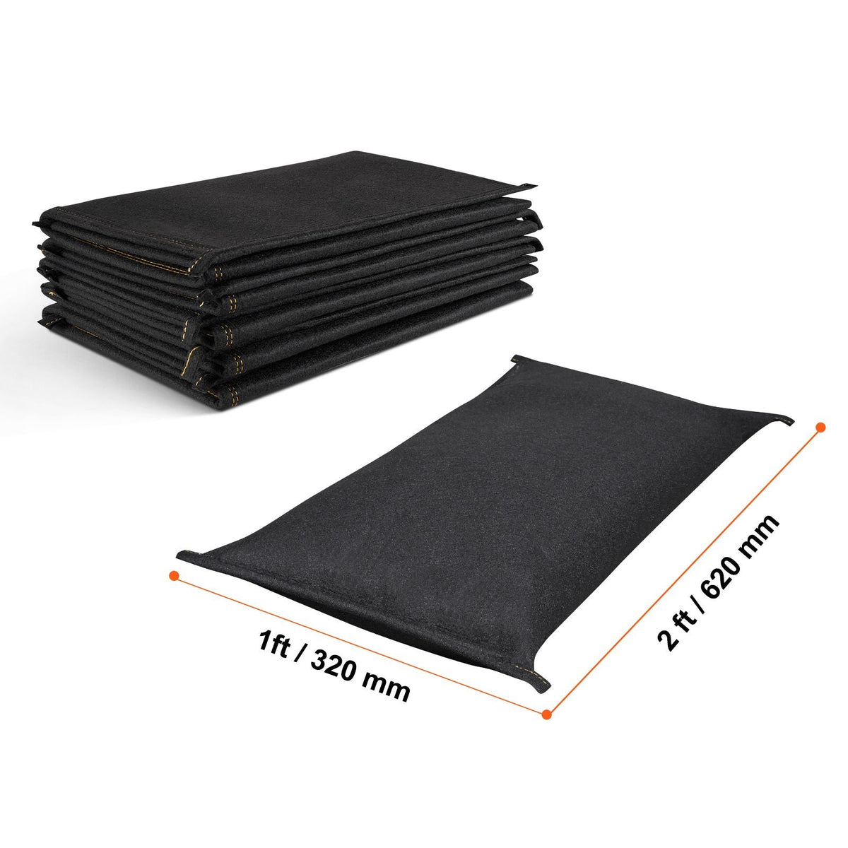 Flood Barriers, Water Flood Dam Bags 6 Pack, Water Barriers for Flooding, Water Activated Flood Barriers for Home, Doorway, Driveway(2FT x 1in)
