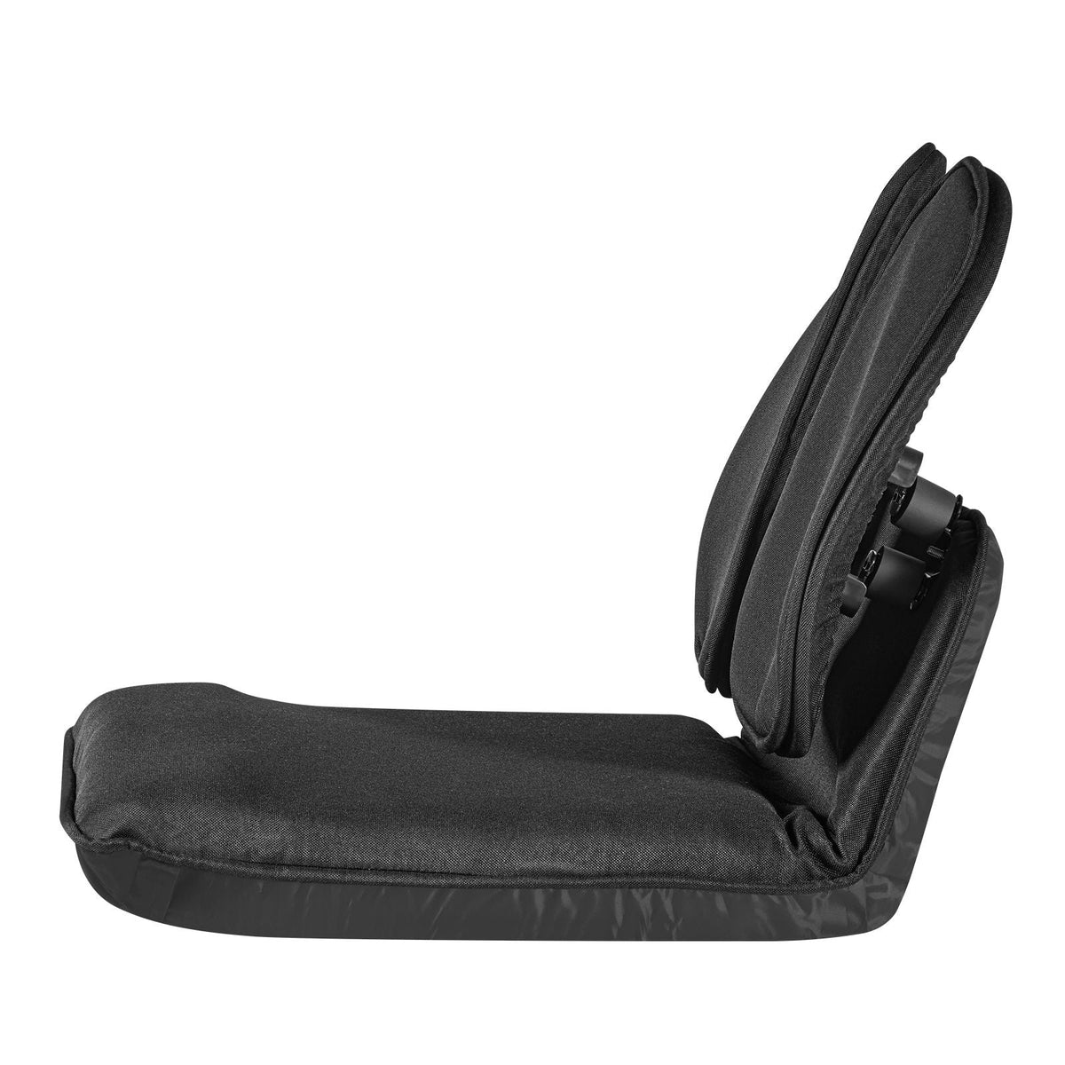Floor Chair, 5 Adjustable Positions Folding Floor Gaming Chair with Ergonomic Back Support, Sturdy Metal Frame with Recycled Foam and Linen Fabric, Multifunctional for Reading, Relaxing, Black