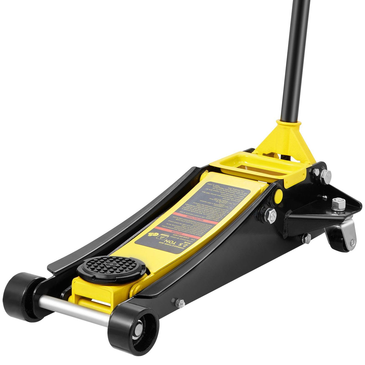 Floor Jack, 2.5 Ton Low Profile Floor Jack, Heavy-duty Steel Racing Floor Jack with Dual Pistons Quick Lift Pump, Floor Jack Lifting Range 3.64"-19.49"