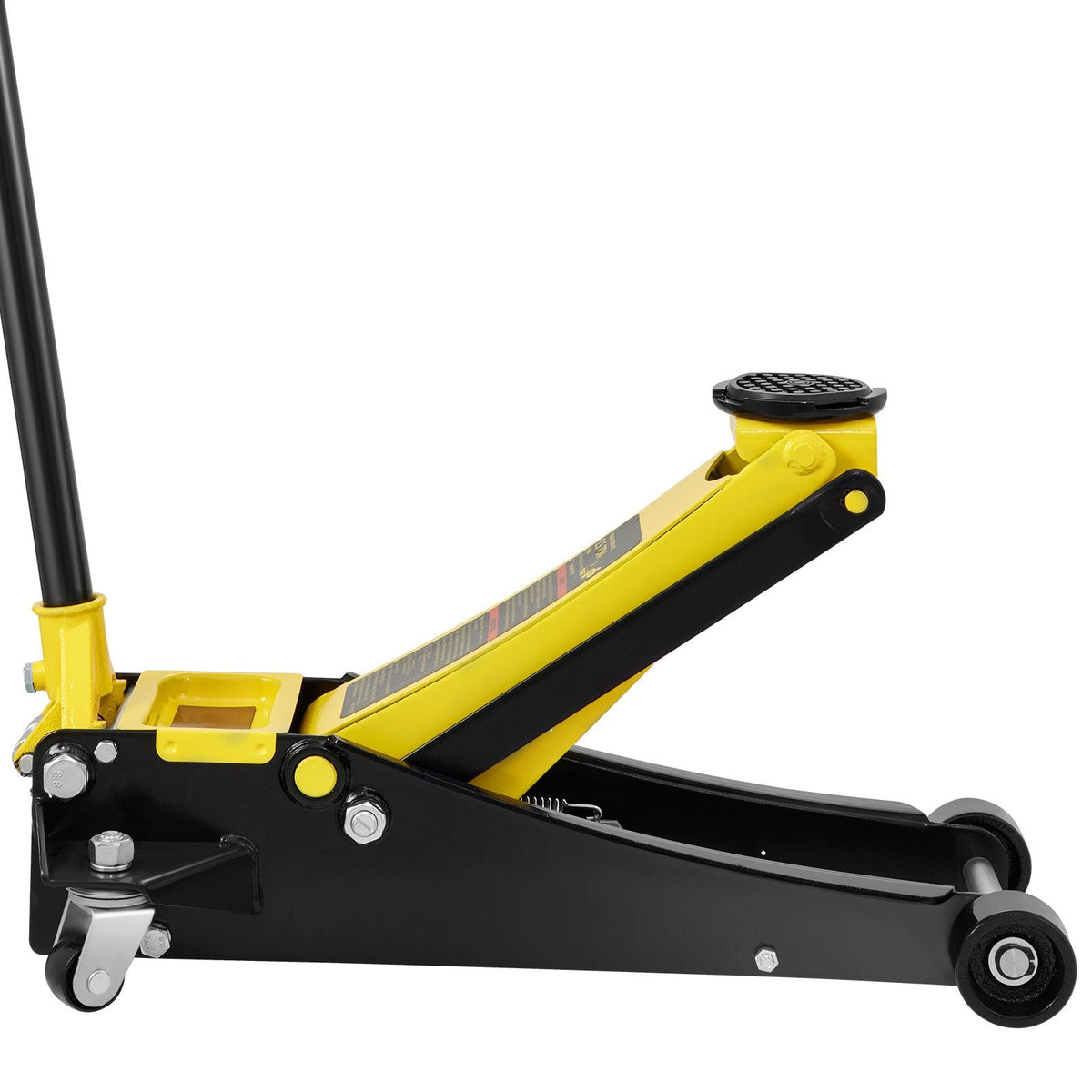 Floor Jack, 2.5 Ton Low Profile Floor Jack, Heavy-duty Steel Racing Floor Jack with Dual Pistons Quick Lift Pump, Floor Jack Lifting Range 3.64"-19.49"