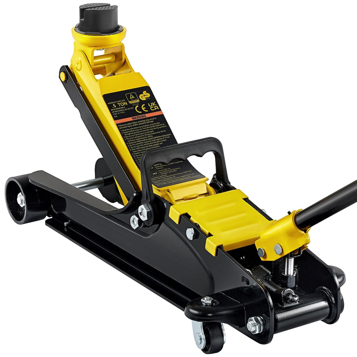 Floor Jack, 2.5 Ton Low Profile Floor Jack, Heavy-duty Steel Racing Floor Jack With Single Piston Lift Pump, Floor Jack Lifting Range 3.35"-14.96"