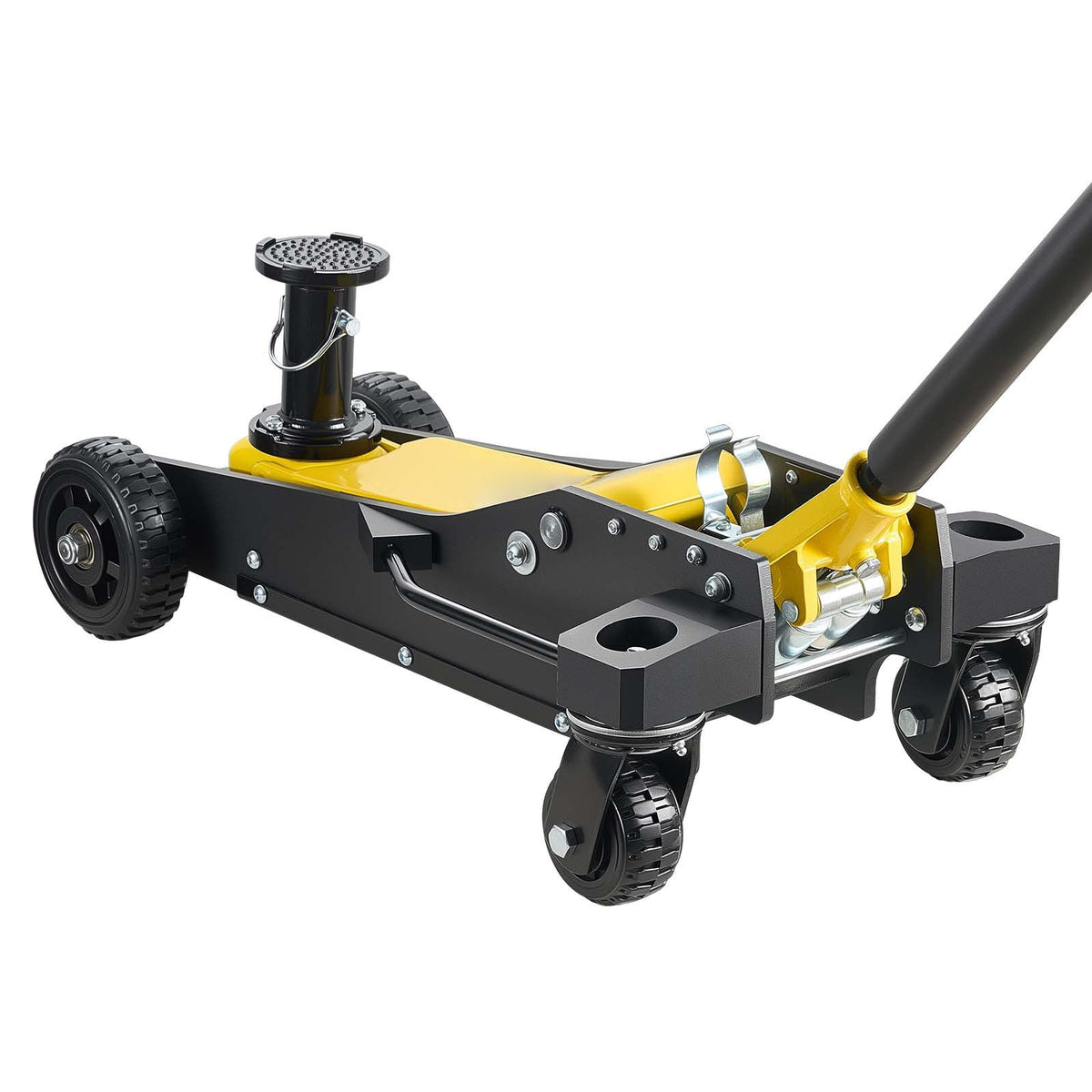 Floor Jack, 3 Ton (6614 lbs) Capacity, Aluminum & Steel Racing Floor Jack with Dual Pistons Quick Lift Pump & Extension Post, Hydraulic Trolley Car Lift for SUV Pickup, Lifting Range 5.9"-29.3"
