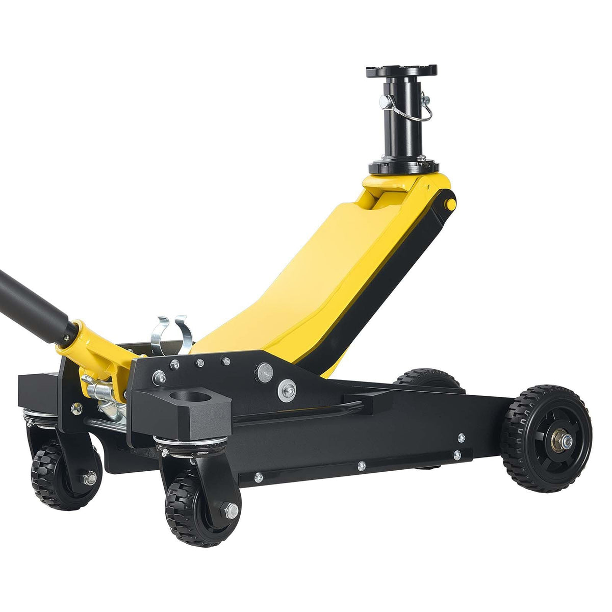 Floor Jack, 3 Ton (6614 lbs) Capacity, Aluminum & Steel Racing Floor Jack with Dual Pistons Quick Lift Pump & Extension Post, Hydraulic Trolley Car Lift for SUV Pickup, Lifting Range 5.9"-29.3"