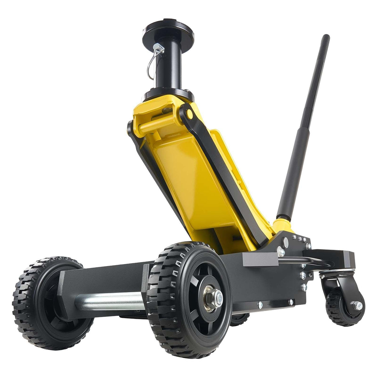 Floor Jack, 3 Ton (6614 lbs) Capacity, Aluminum & Steel Racing Floor Jack with Dual Pistons Quick Lift Pump & Extension Post, Hydraulic Trolley Car Lift for SUV Pickup, Lifting Range 5.9"-29.3"