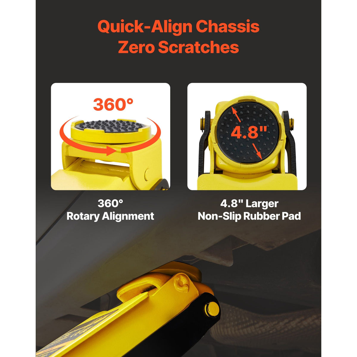 Floor Jack, 3 Ton Low Profile Floor Jack, Heavy-duty Steel Racing Floor Jack with Single Piston Quick Lift Pump, Floor Jack Lifting Range 5.12"-20"