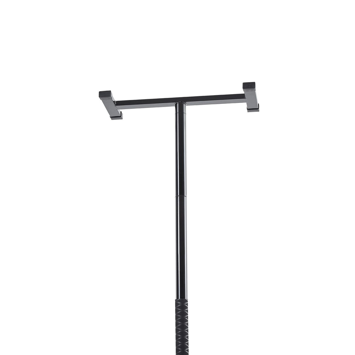 Floor-to-Ceiling Transfer Pole, Tension Mounted Bathroom Grab Bar with Anti-Slip Curve Handle, 300 Lbs Capacity Security Pole for Elderly, Ideal Senior Safety Pole for 7-10 Ft Ceilings, Black