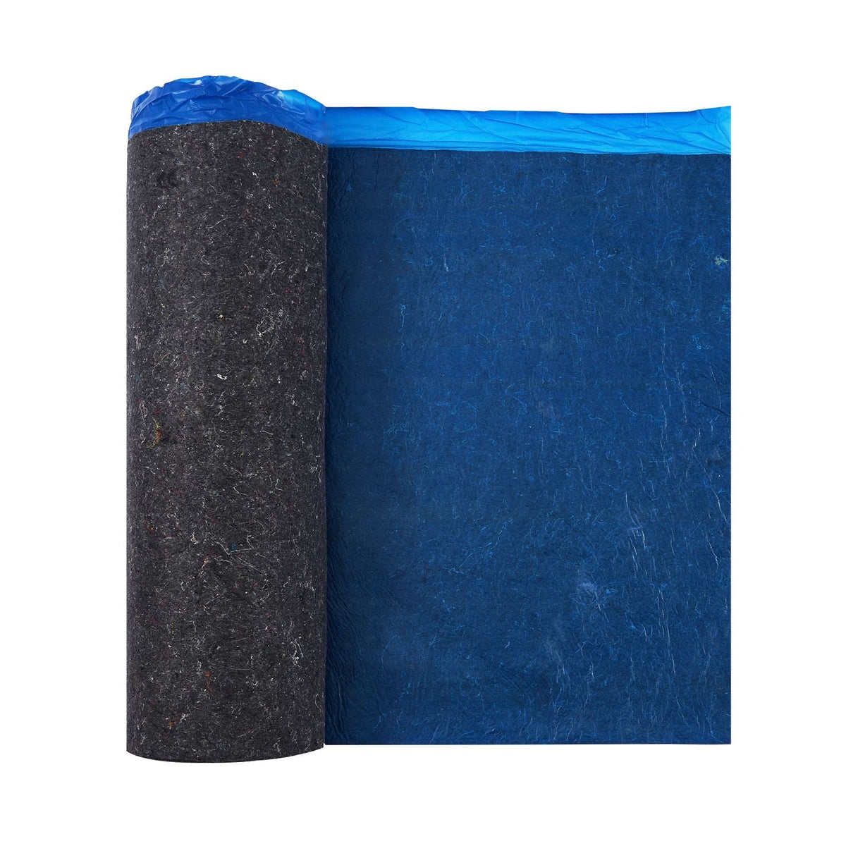 Floor Underlayment 100 sq. ft/Roll, 3 mm Thick Laminate Flooring Padding with Attached Vapor Barrier, Heavy Duty Fiber + PE Film, Soundproofing & Noise Reduction, Ideal for Vinyl Wood