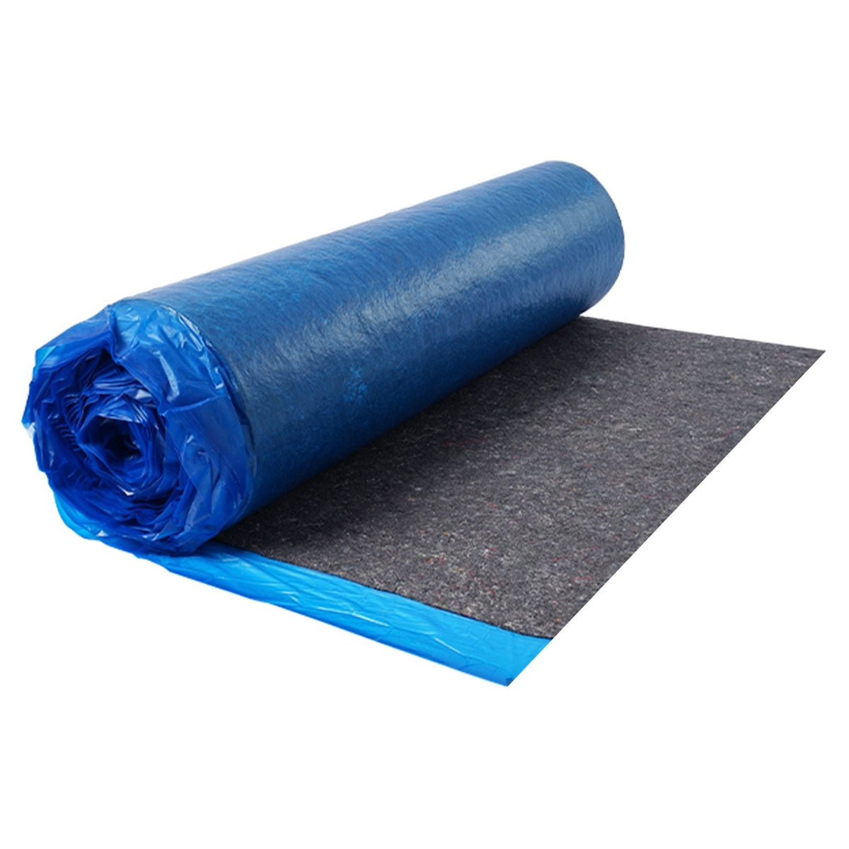 Floor Underlayment 200 sq. ft/Roll, 3 mm Thick Laminate Flooring Padding with Attached Vapor Barrier, Heavy Duty Fiber + PE Film, Soundproofing & Noise Reduction, Ideal for Vinyl Wood