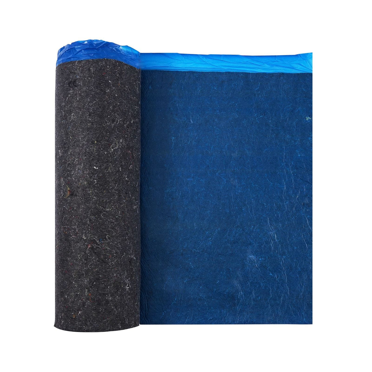 Floor Underlayment 200 sq. ft/Roll, 3 mm Thick Laminate Flooring Padding with Attached Vapor Barrier, Heavy Duty Fiber + PE Film, Soundproofing & Noise Reduction, Ideal for Vinyl Wood