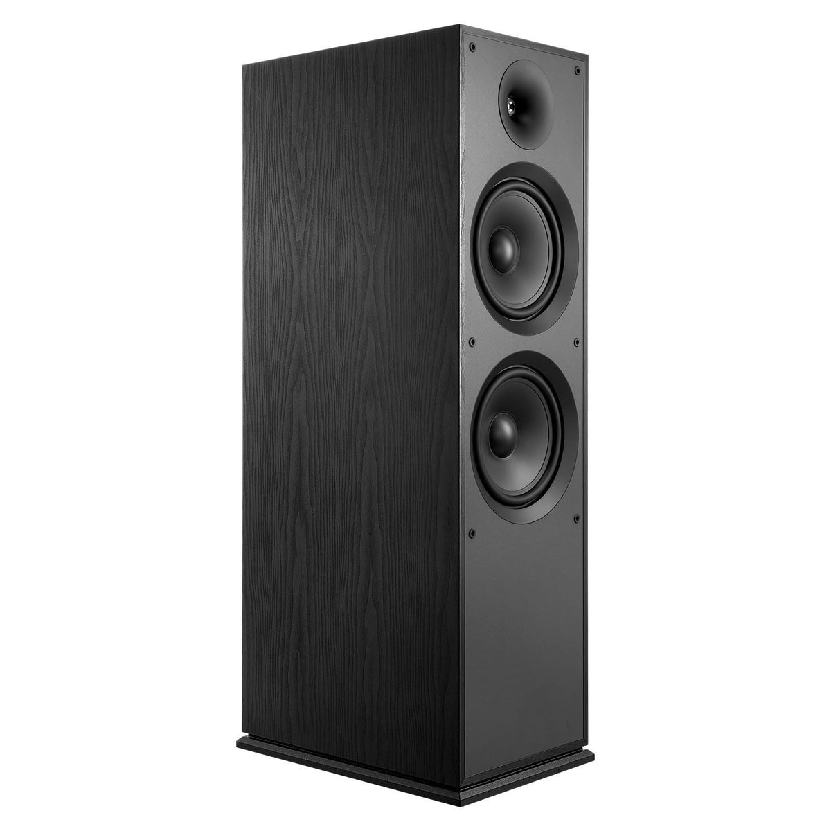 Floorstanding Speaker, 2-Way, Floor-Standing Tower Speaker with 1-Inch Tweeter, Dual 8-Inch Woofers, 600W Peak Power, 50Hz–20kHz Frequency Response, Durable MDF Enclosure, for Home Audio, Single