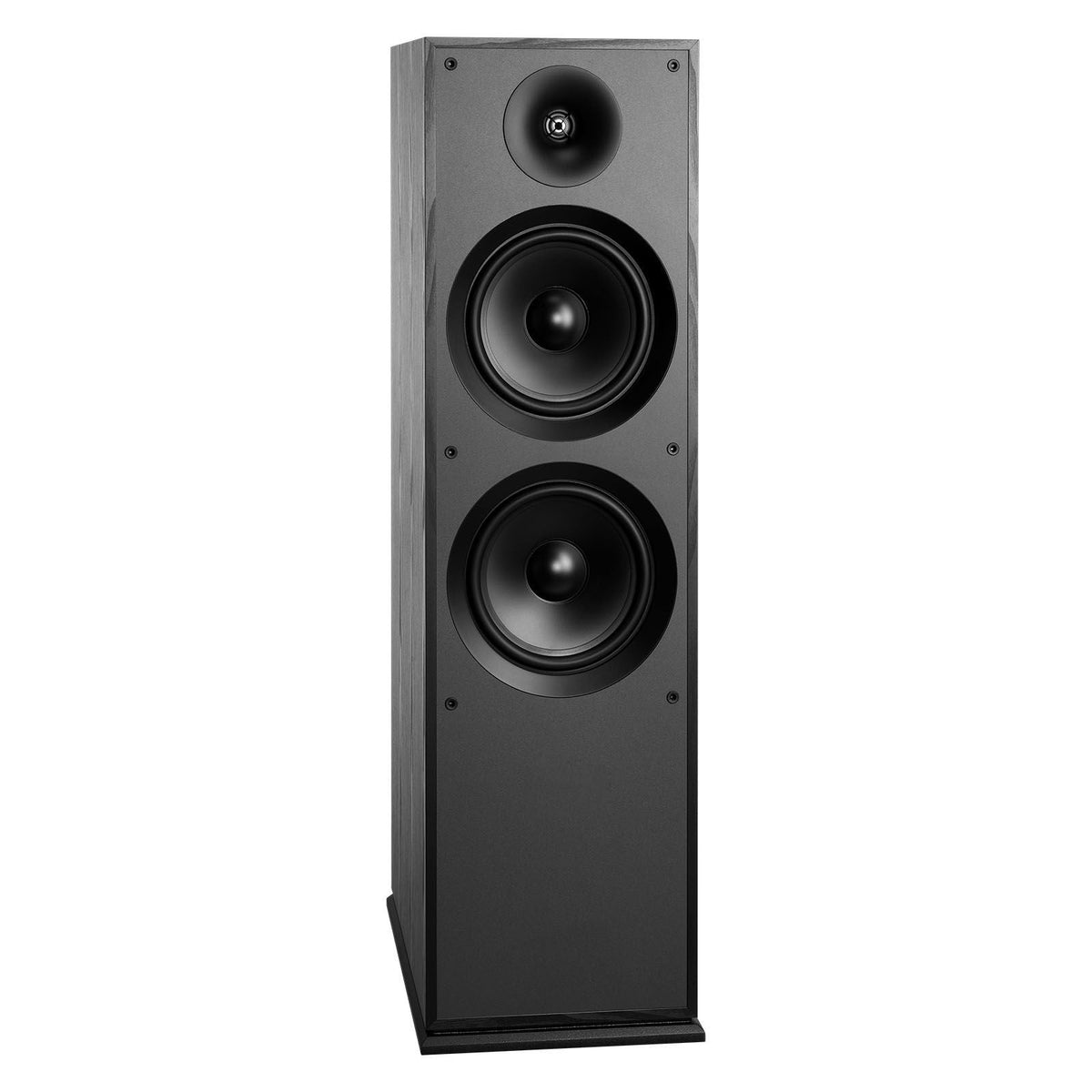 Floorstanding Speaker, 2-Way, Floor-Standing Tower Speaker with 1-Inch Tweeter, Dual 8-Inch Woofers, 600W Peak Power, 50Hz–20kHz Frequency Response, Durable MDF Enclosure, for Home Audio, Single