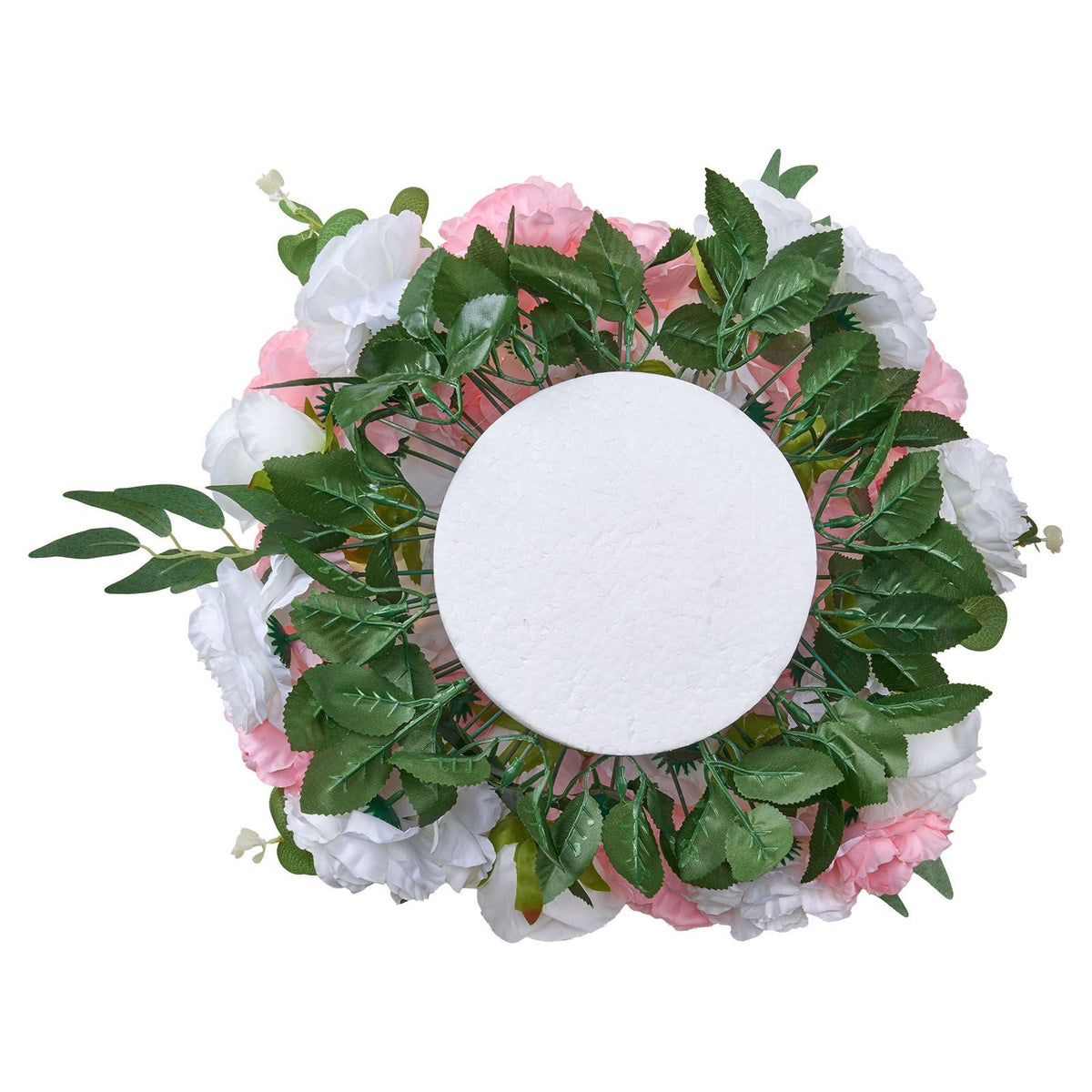 Flower Ball Arrangement Bouquet 10 PCS, 17.7-Inch Diameter Artificial Flower Balls Wedding Table Centerpieces, Rose Arrangements for Wedding Centerpiece Home Decorations, Pink and White Roses